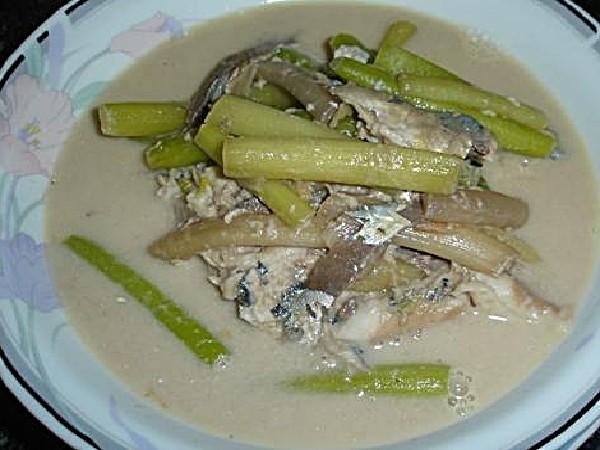 ต้มกะทิสายบัวปลาทู