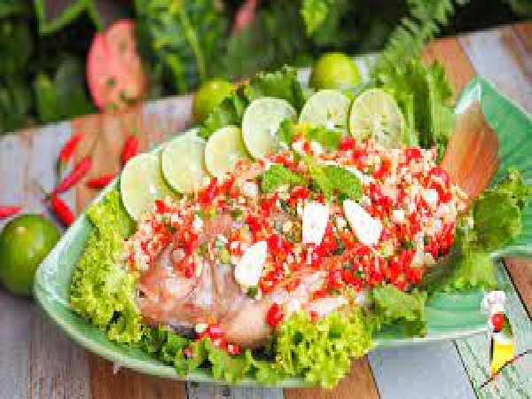 *ปลาทับทิมนึ่งมะนาว (ส่ง3/1/69)